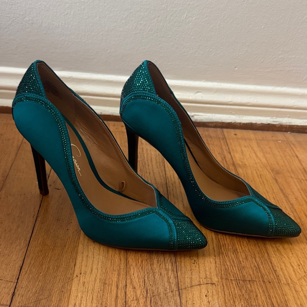 Jessica Simpson Teal Pumps